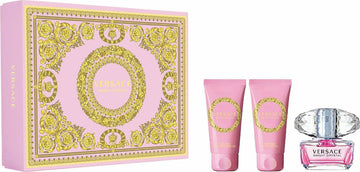 Versace Bright Crystal Eau De Toilette 50ml, Bath & Shower Gel 50ml & Body Lotion 50ml